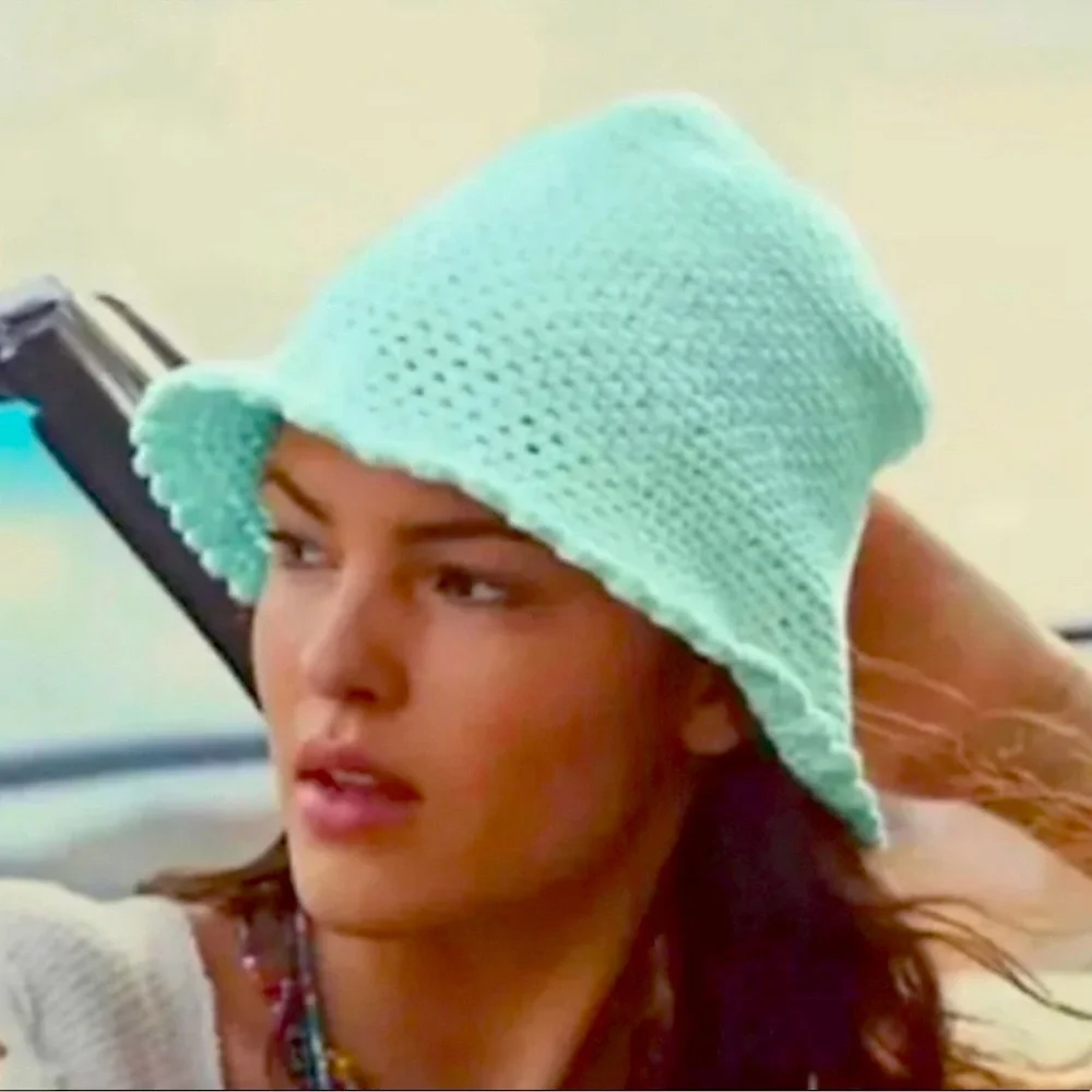 Free People x Greenpacha Salema Beach Bucket Hat Sz. S Free People - Sublime Straw Bucket Hat by , Green, One Size main image 3